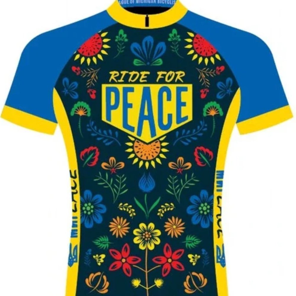 Limited - Primal Women's Raglan Peace Cycling Jersey LMB-Ukrainian Size XS